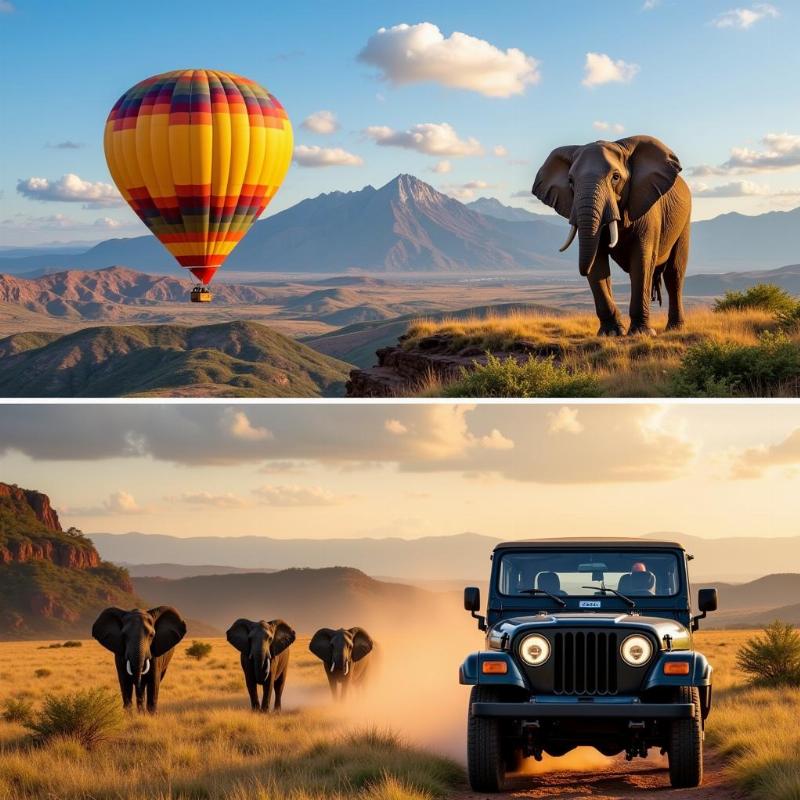 Hot Air Balloon Ride and Wildlife Safari