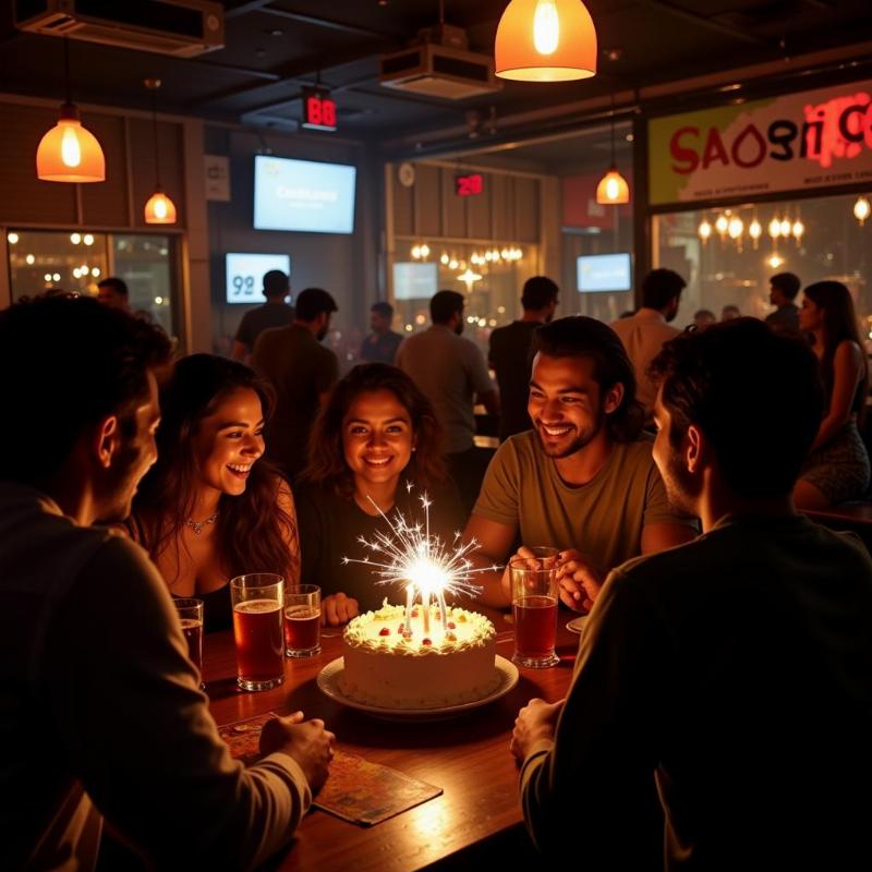 Surprise Birthday Party at a Hyderabad Pub