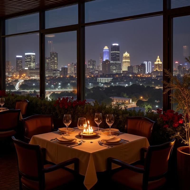 Hyderabad Rooftop Restaurant with City View