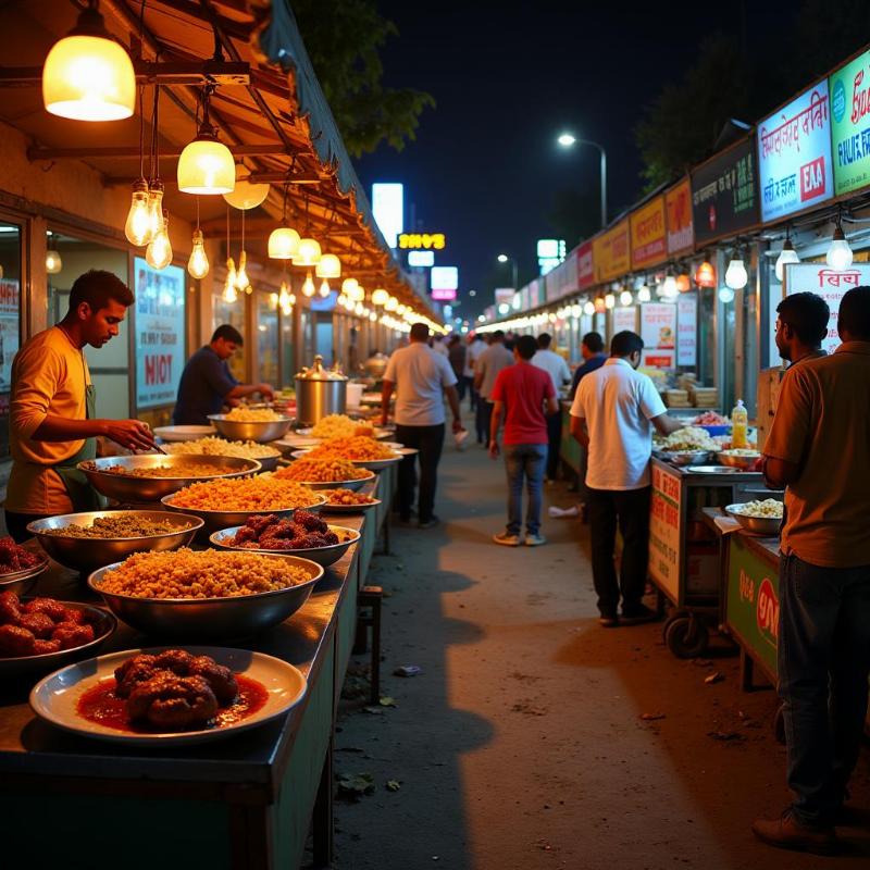 Hyderabad Street Food at Night