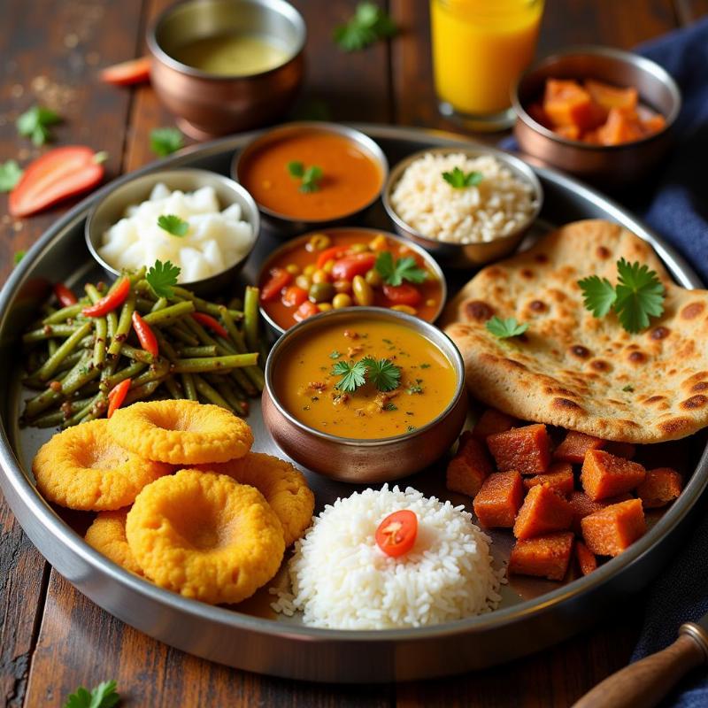 A delicious Gujarati Thali in Anand