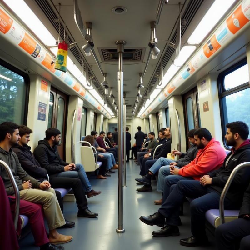 Inside Delhi Metro Magenta Line