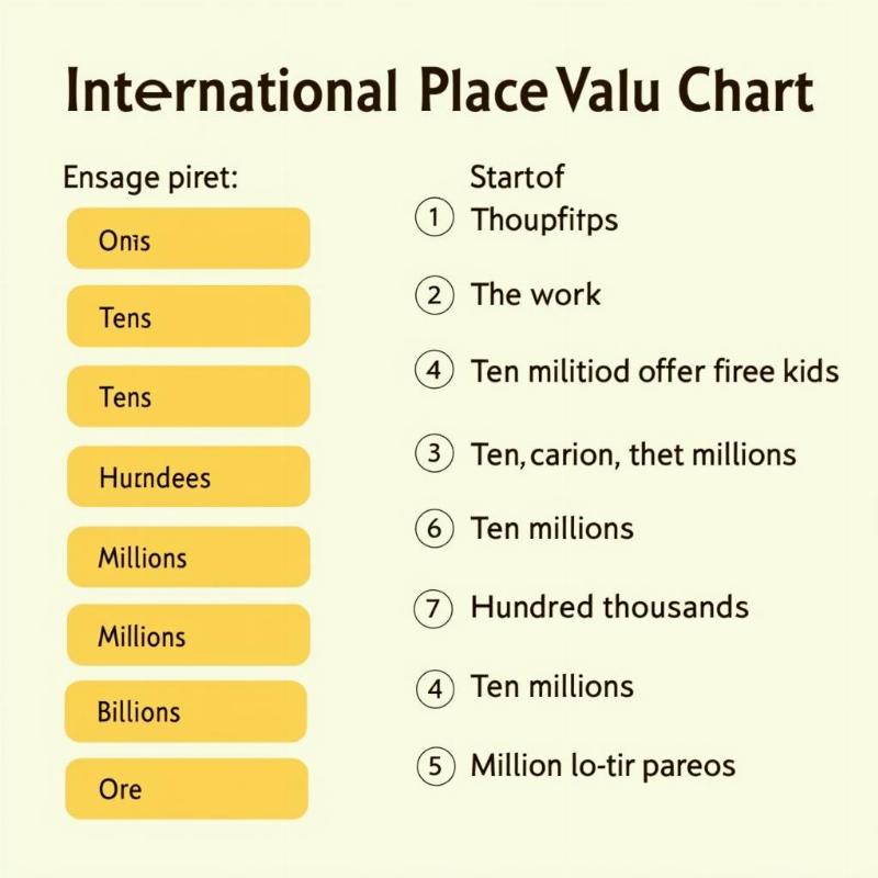 International Place Value Chart Example