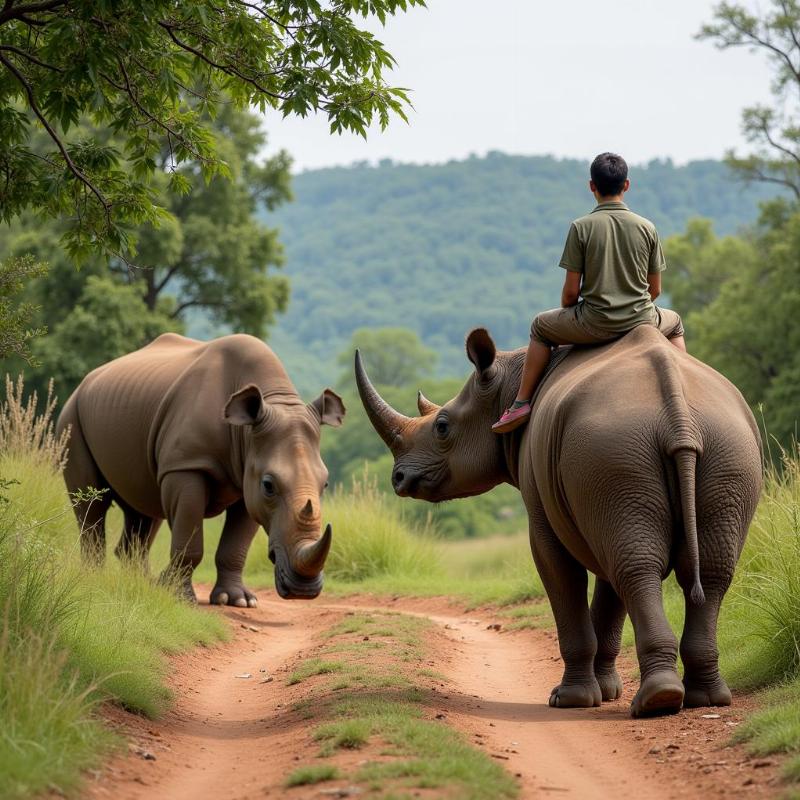 Rhino Sighting at Jaldapara National Park