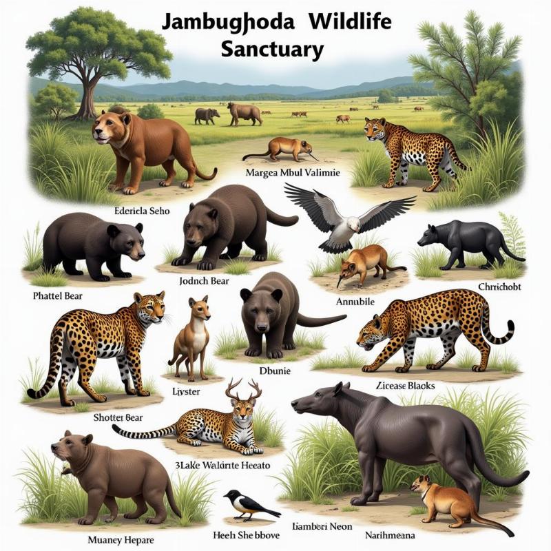 Jambughoda Wildlife Sanctuary Animals