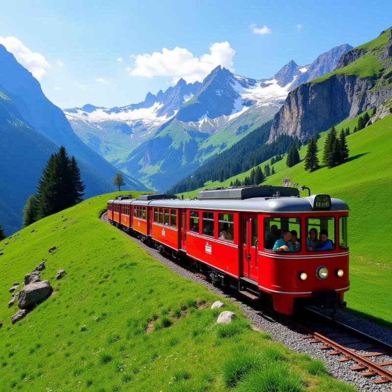 Jungfrau Travel Pass scenic train journey