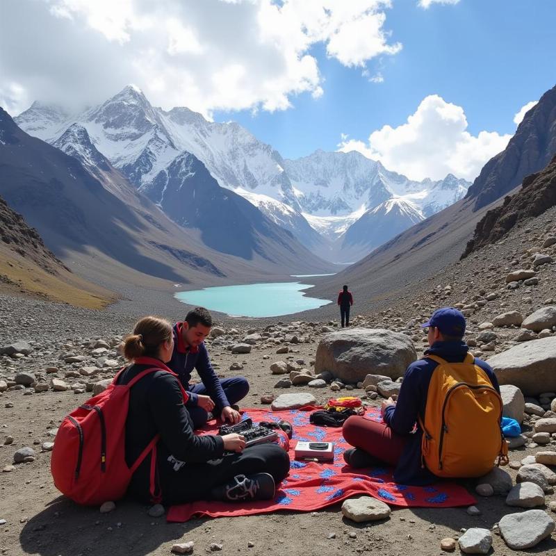 Acclimatizing to the high altitude near Kailash Mansarovar