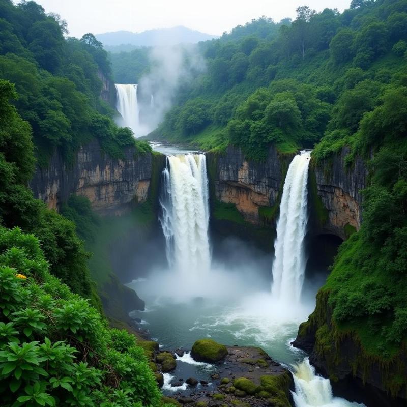 Kakkadampoyil Waterfalls - Kozhippara and Urakkai Falls in Kerala, India