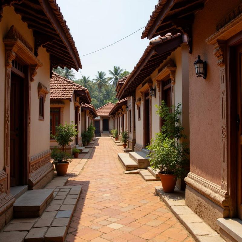 Kalpathy Heritage Village: Traditional Brahmin houses in Palakkad