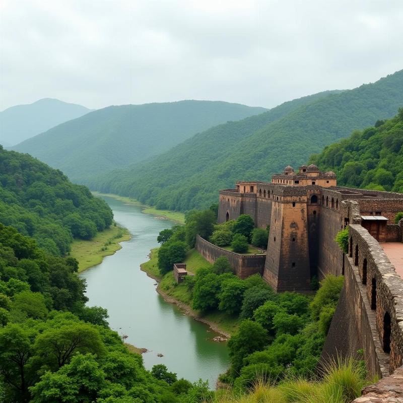 Karad Fort Panoramic View