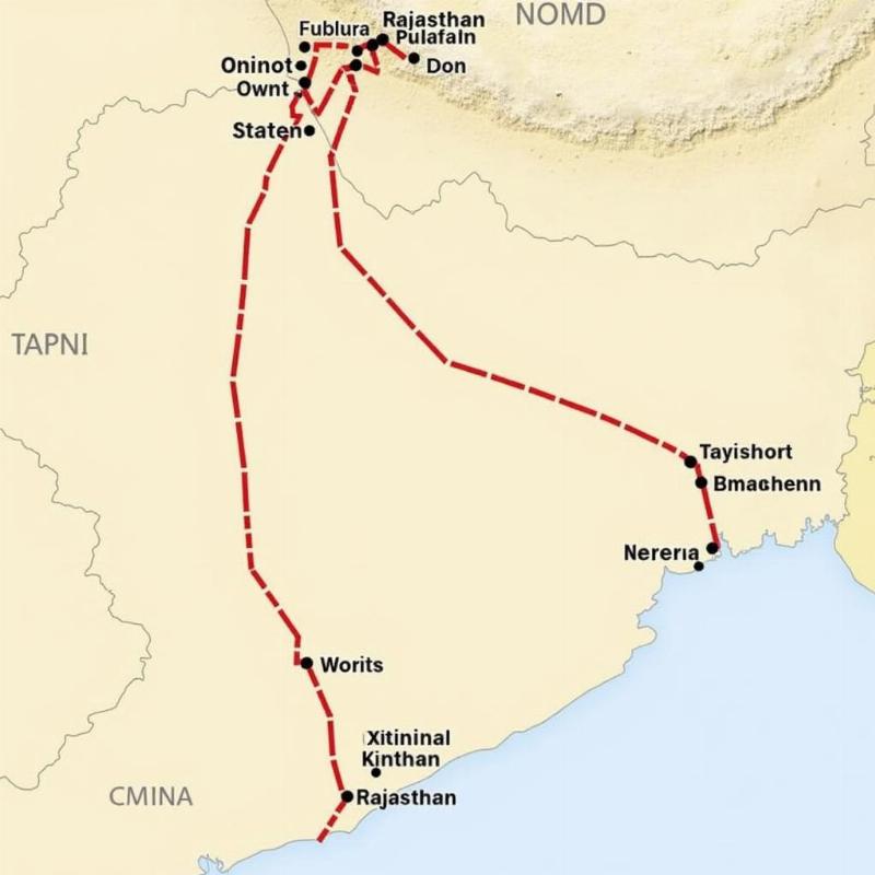 Karni Travels Bikaner Route Map