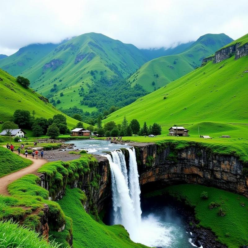 Kasargod Ranipuram Hills and Waterfall