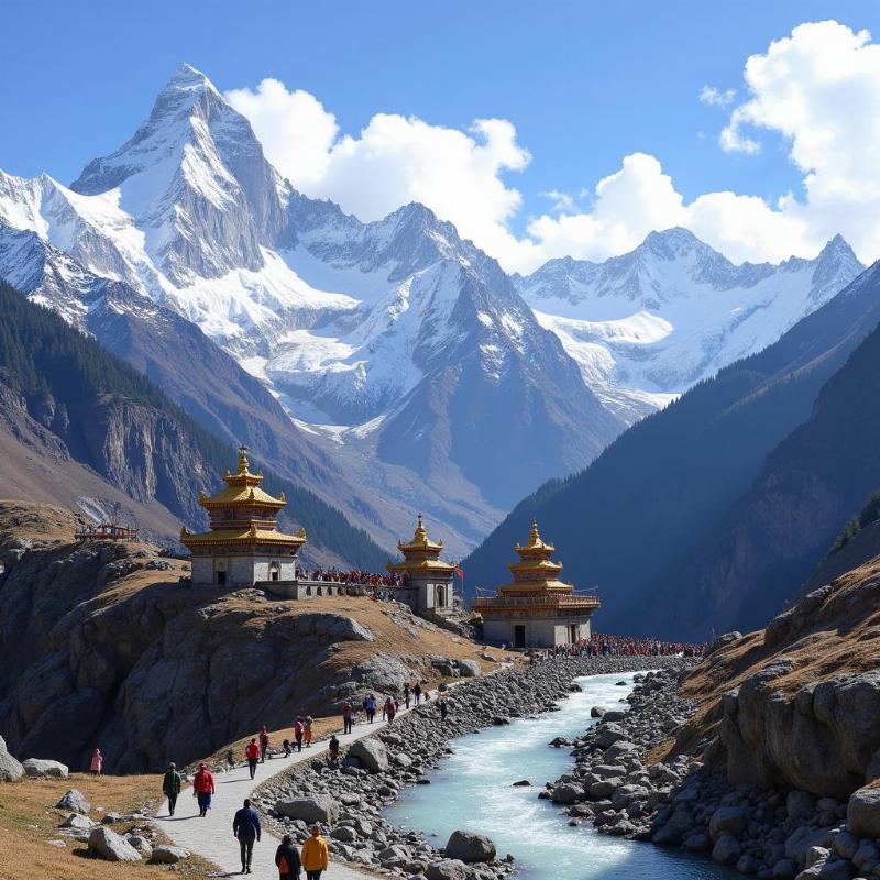 Kedarnath and Badrinath Temple View