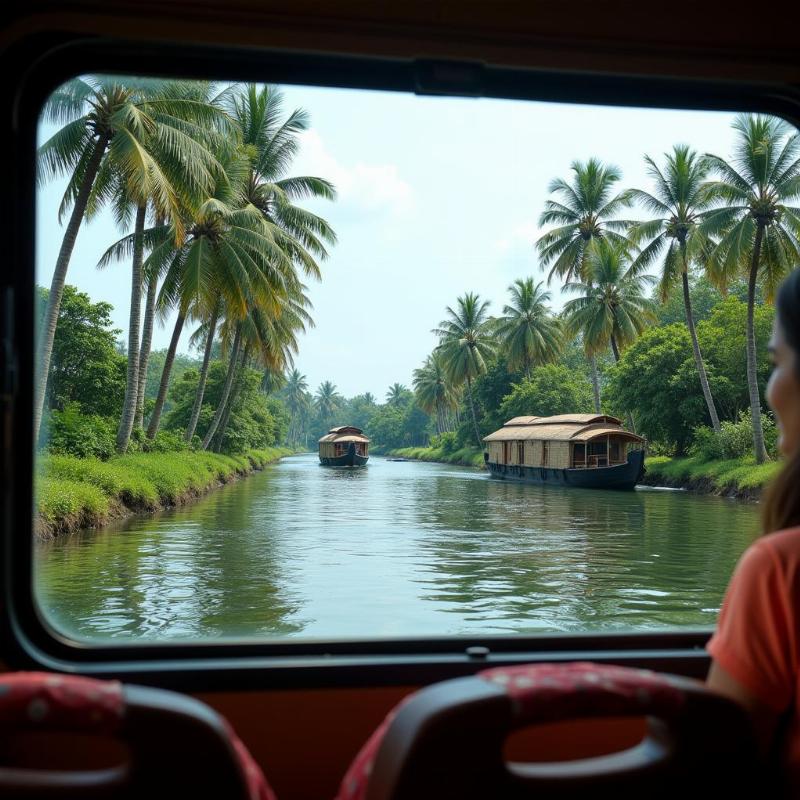 Kerala Backwaters Bus Journey