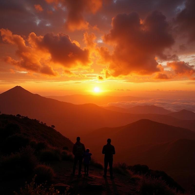 Kodachadri Sunset View from the Peak