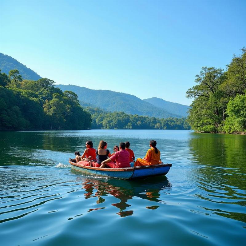 Boating on Kodai Lake