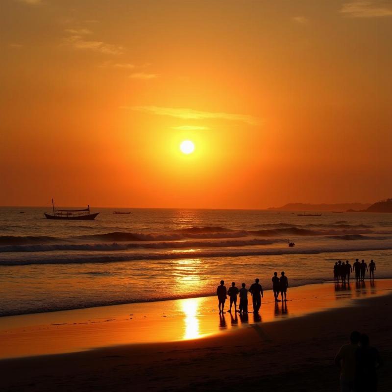 Sunset at Konark Beach