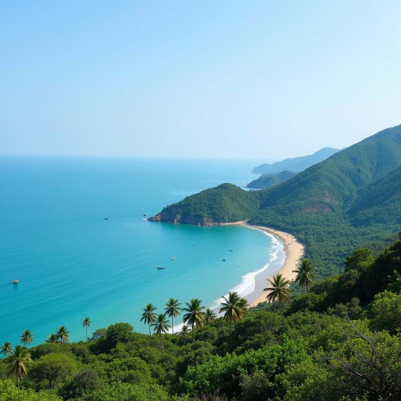 Scenic view of the Konkan coastline