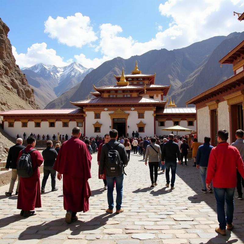 Visiting a Monastery in Ladakh