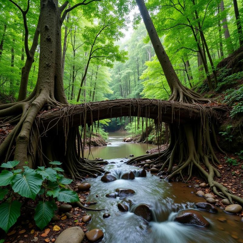 Living Root Bridges Shillong Meghalaya