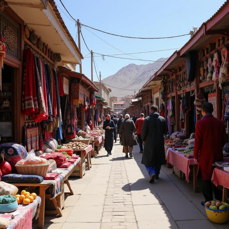 Local market in Kargil, showcasing Ladakhi culture