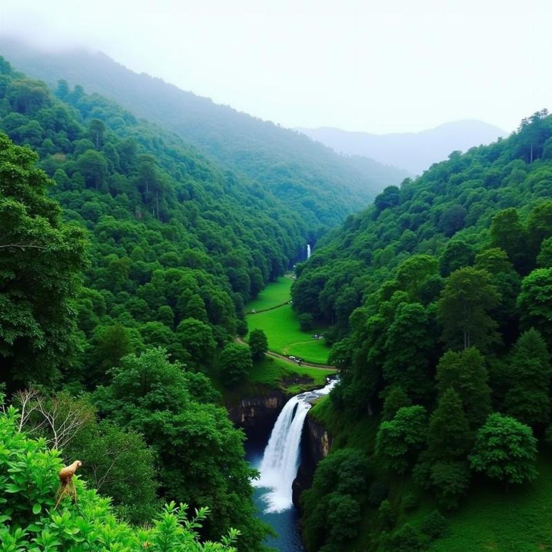 Lonavala and Khandala during Monsoon season, with lush green valleys and waterfalls.