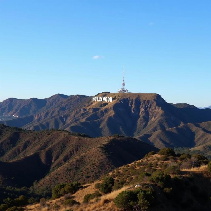 Hollywood sign in Los Angeles, California