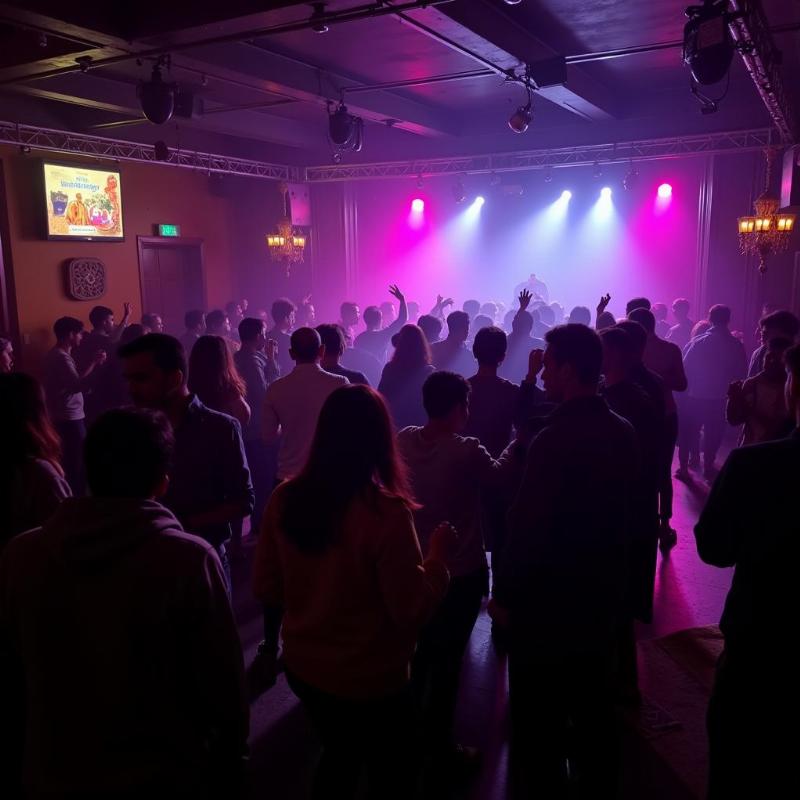 Lucknow Nightclub Dance Floor with Energetic Crowd