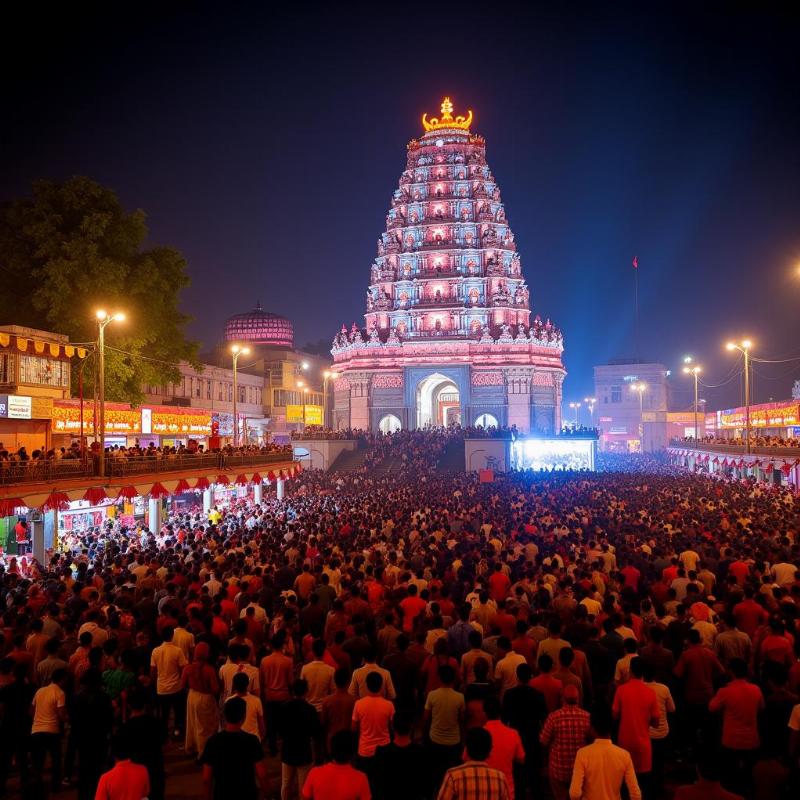 Mahakaleshwar Temple during a festival