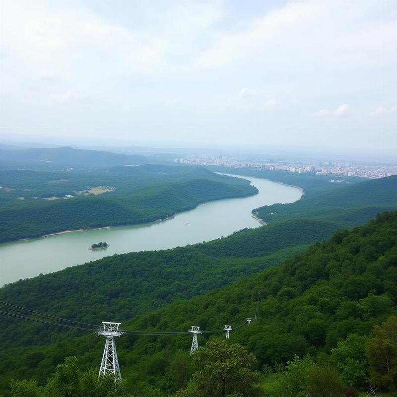 Ropeway view in Maihar