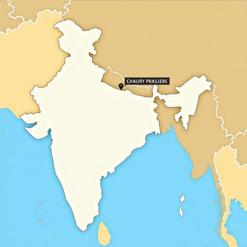 Map Highlighting Chauri Chaura