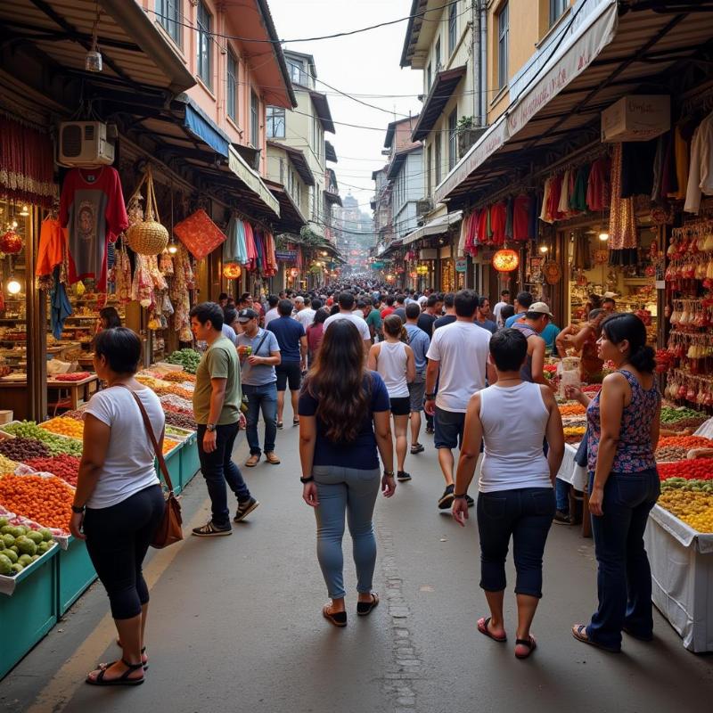 Mapusa Market Crowded with Vendors and Shoppers on Friday