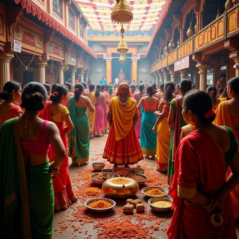 Festival celebration at Masani Amman Temple