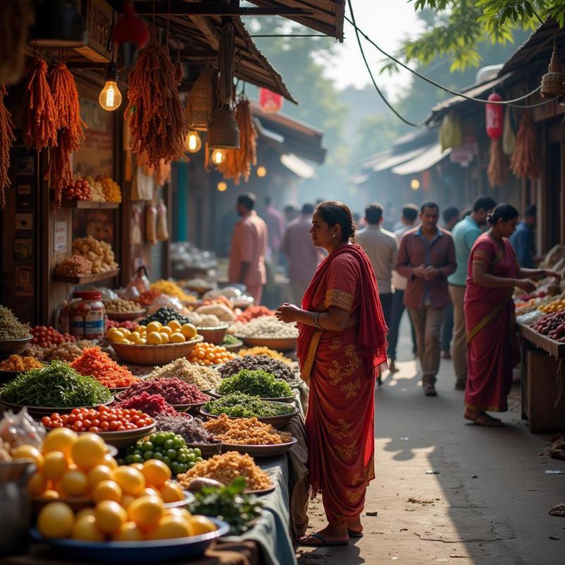 Memento Time Travel: Exploring a Local Market in India