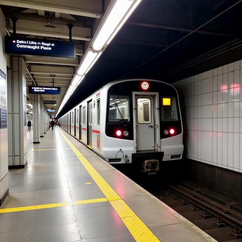 Delhi Metro from Karol Bagh to Connaught Place