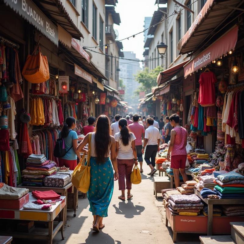 Shopping on MG Road near Koregaon Park