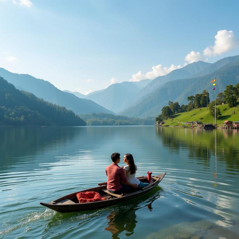 Romantic Boat Ride on Mirik Lake