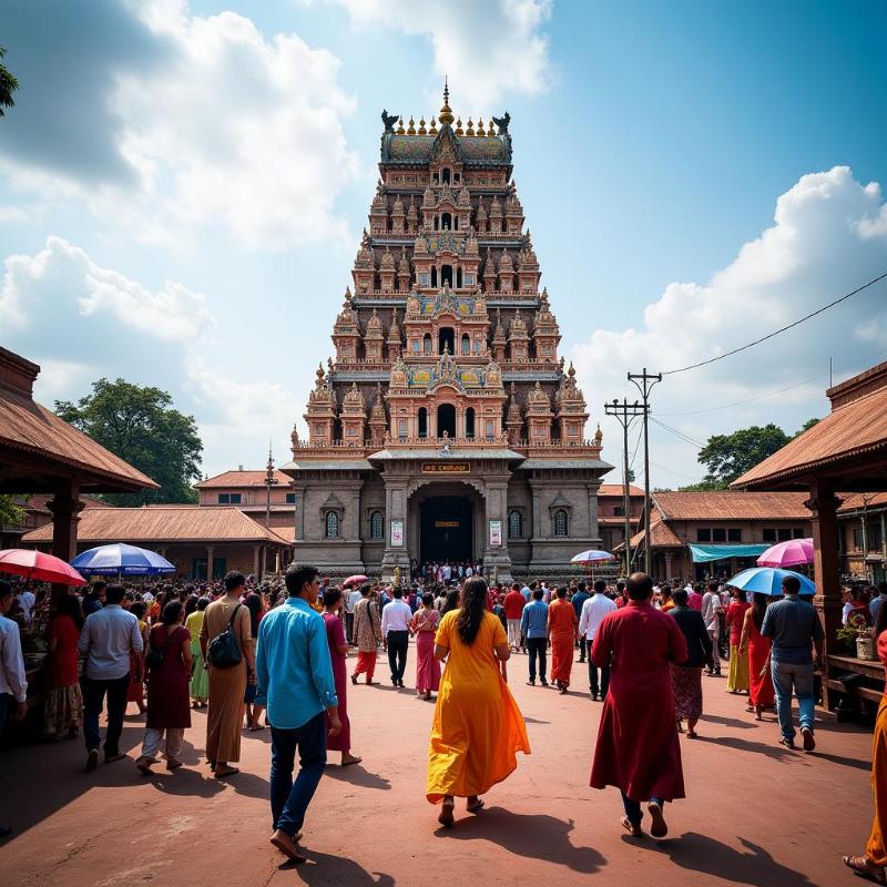 Mookambika Temple in Kollur, Karnataka