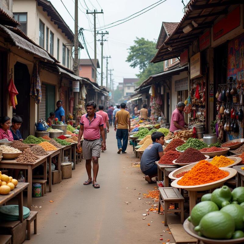 Mulbagal Town Street Market