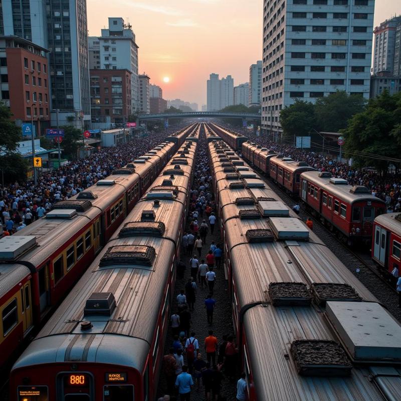 Mumbai Local Train Commute