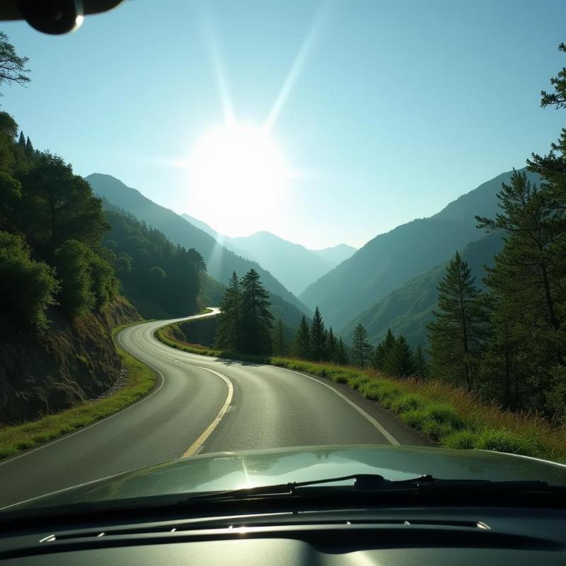 Scenic views of the Western Ghats during a road trip from Mumbai to Mahabaleshwar