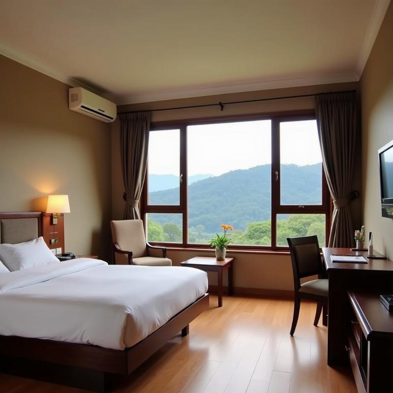 Budget-Friendly Hotel Room with Mountain View in Munnar