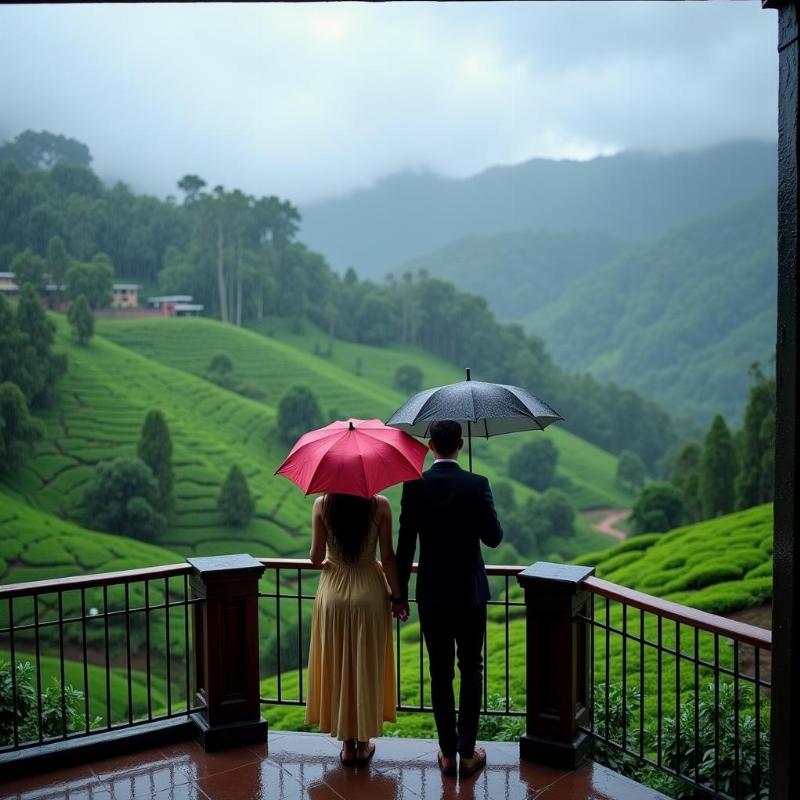 Munnar honeymoon in July during rain