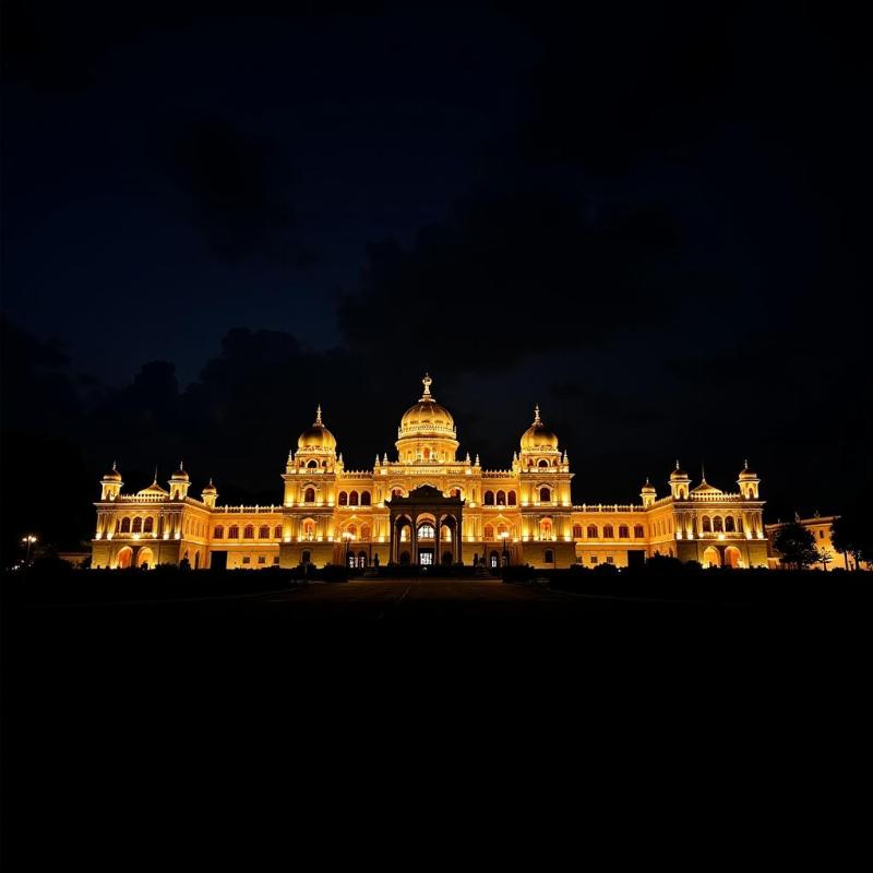 Mysore Palace Illuminated at Night