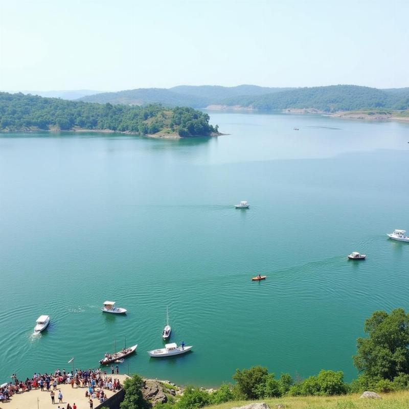 Nagarjuna Sagar Dam near Yadagirigutta