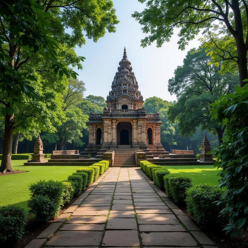 Nageshwar Temple in a Serene Atmosphere