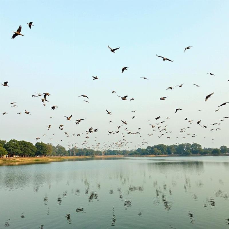 Nal Sarovar Bird Sanctuary near Ahmedabad