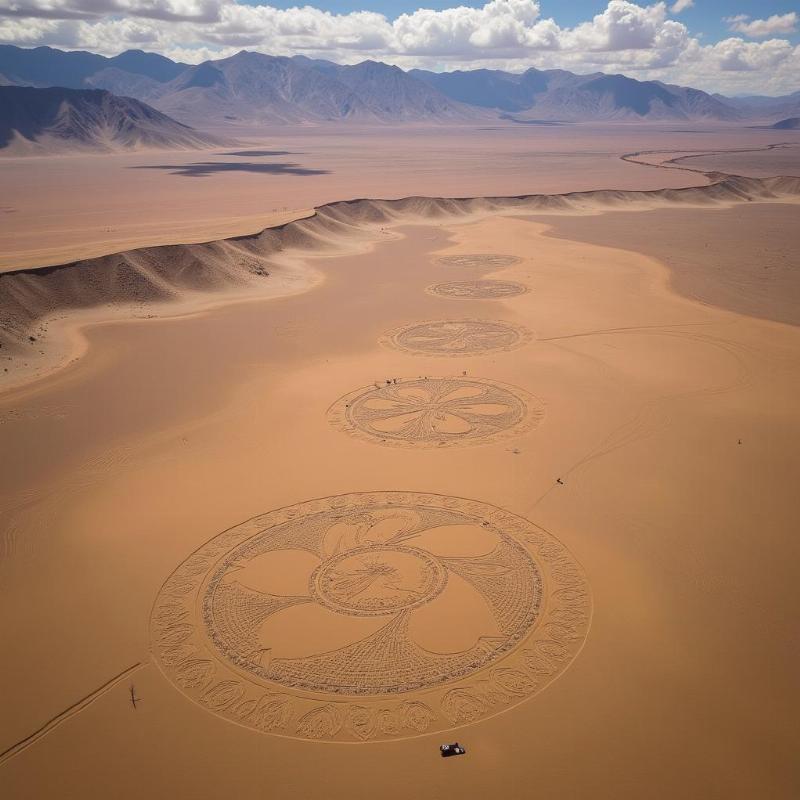 Mysterious Nazca Lines etched in the desert