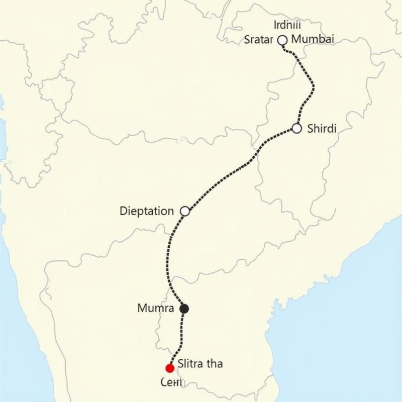 Neeta Travels Route Map to Shirdi