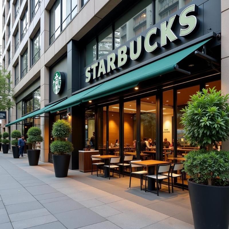 Nehru Place Starbucks Exterior